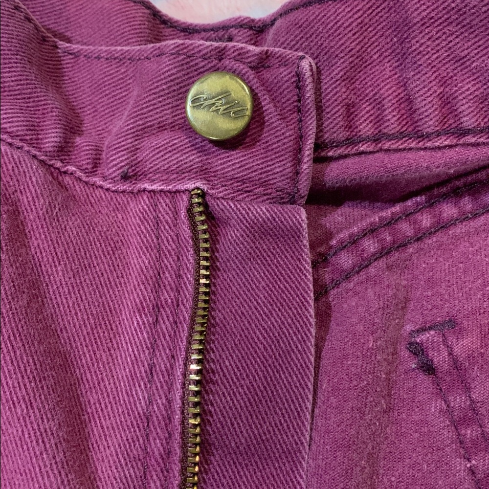 Vintage 80s 90s Purple High Waisted Mom Shorts - Picture 6 of 11